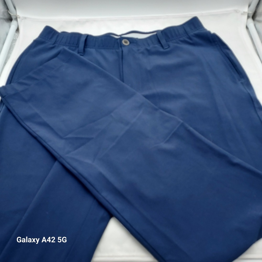 Under Armour Mens Golf Pants Navy Blue 34x32 Straight Leg Performance Trousers